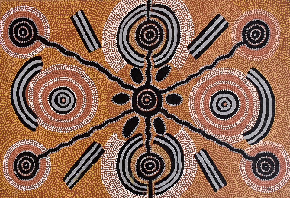 Untitled - CEJES0001 by Charlie Egalie Tjapaltjarri