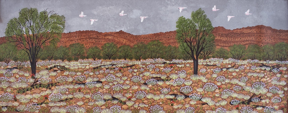 Eastern MacDonnell Ranges - KBZG1017 by Kathleen Buzzacott