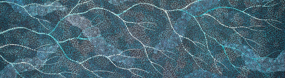 Ancestors - First Rain Lake Eyre - SKIG0784 by Sarrita King