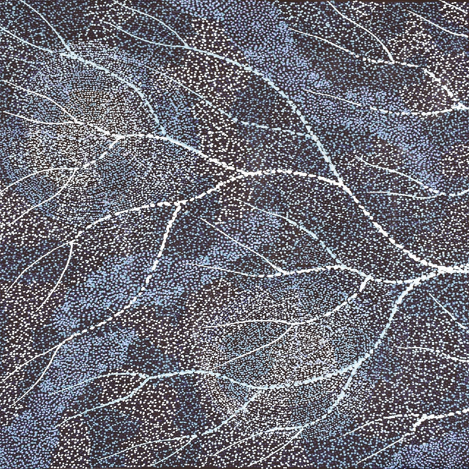 Ancestors - First Rain Lake Eyre - SKIG0770 by Sarrita King