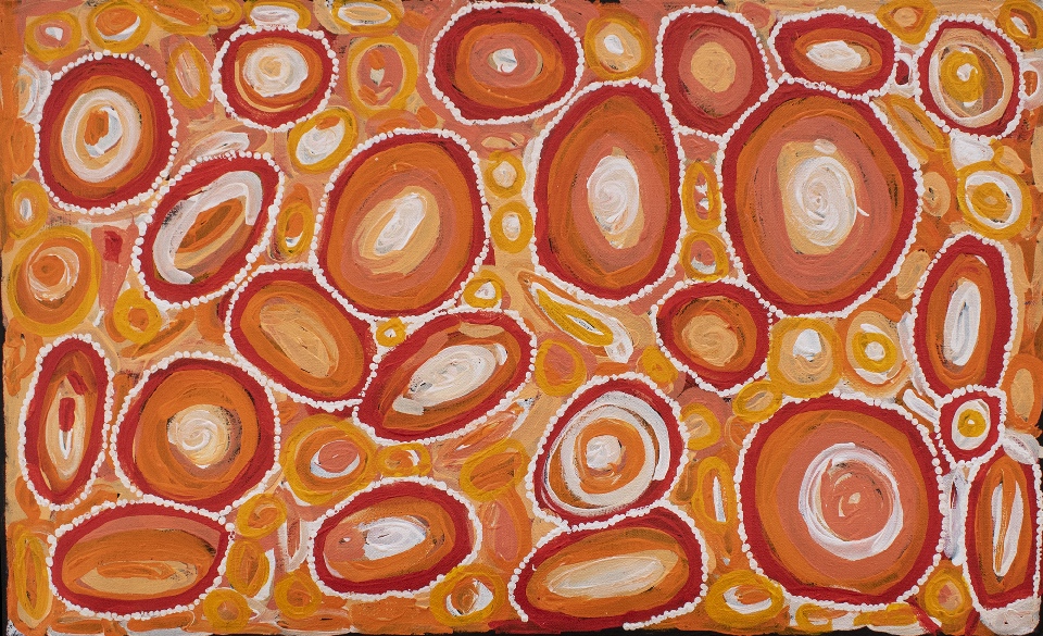 Watiya-warnu Jukurrpa (Seed Dreaming) - TNCJ6025/23 by Tanya Nungarrayi Collins