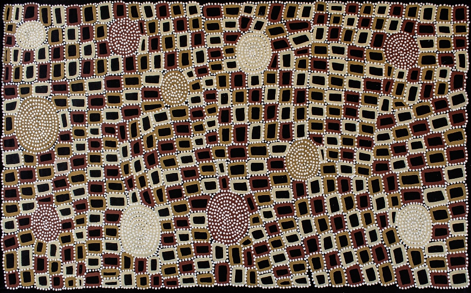 Tingari - WTJJ0007 by Walala Tjapaltjarri